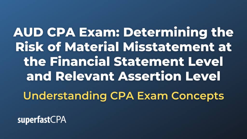 Determining the Risk of Material Misstatement at the Financial Statement Level and Relevant Assertion Level