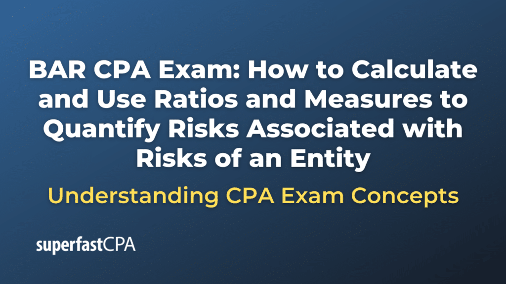 How to Calculate and Use Ratios and Measures to Quantify Risks Associated with Risks of an Entity