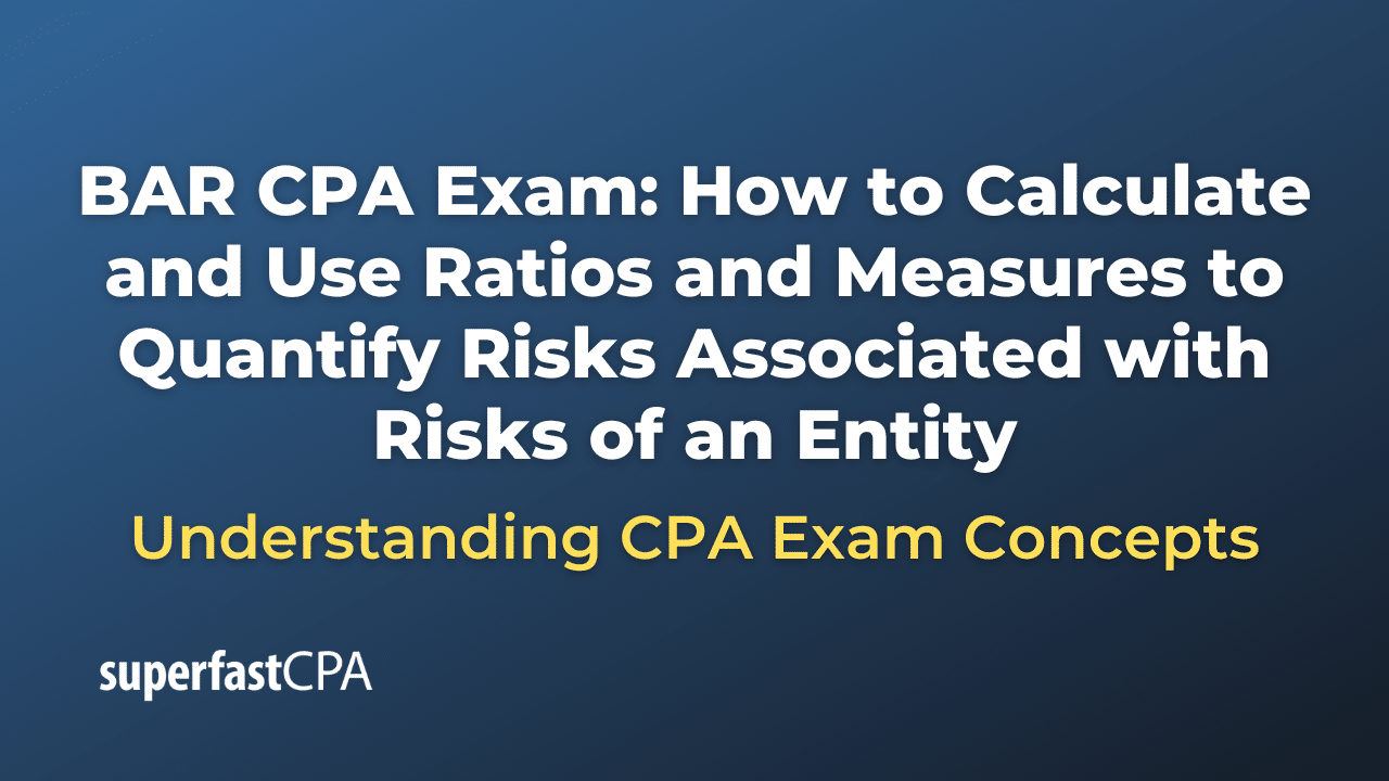 How to Calculate and Use Ratios and Measures to Quantify Risks Associated with Risks of an Entity