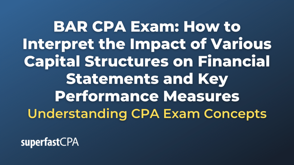 How to Interpret the Impact of Various Capital Structures on Financial Statements and Key Performance Measures
