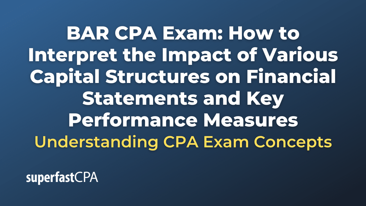 How to Interpret the Impact of Various Capital Structures on Financial Statements and Key Performance Measures