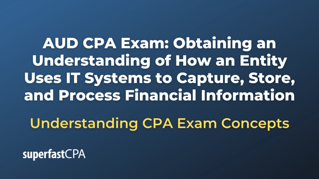 Obtaining an Understanding of How an Entity Uses IT Systems to Capture, Store, and Process Financial Information
