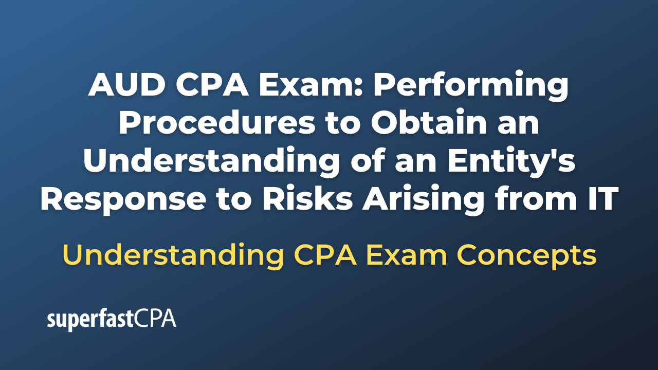 Performing Procedures to Obtain an Understanding of an Entity's Response to Risks Arising from IT