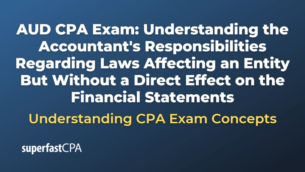 Understanding the Accountant's Responsibilities Regarding Laws Affecting an Entity But Without a Direct Effect on the Financial Statements