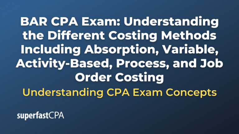 BAR CPA Exam: Understanding the Different Costing Methods Including ...