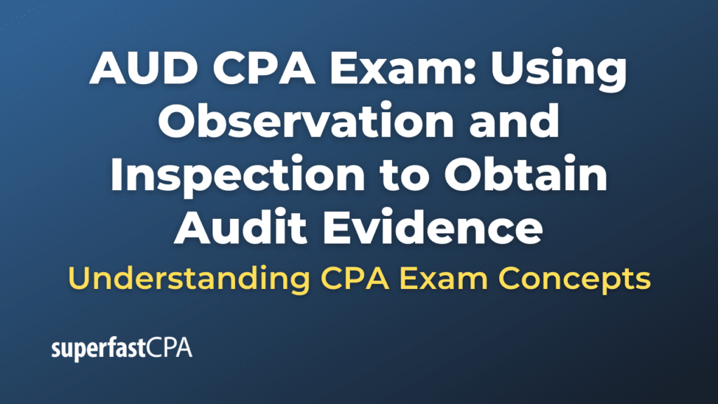 Using Observation and Inspection to Obtain Audit Evidence