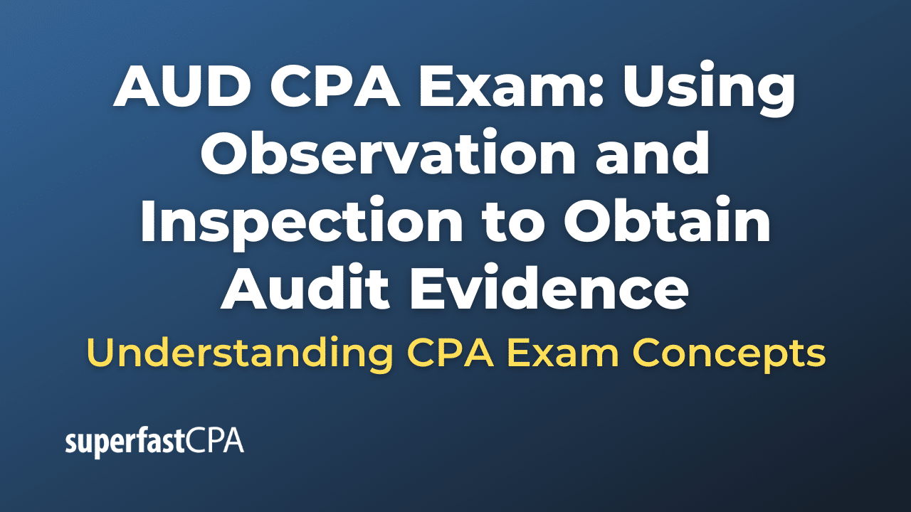 Using Observation and Inspection to Obtain Audit Evidence