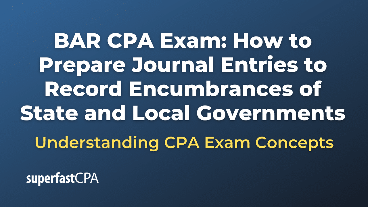 How to Prepare Journal Entries to Record Encumbrances of State and Local Governments
