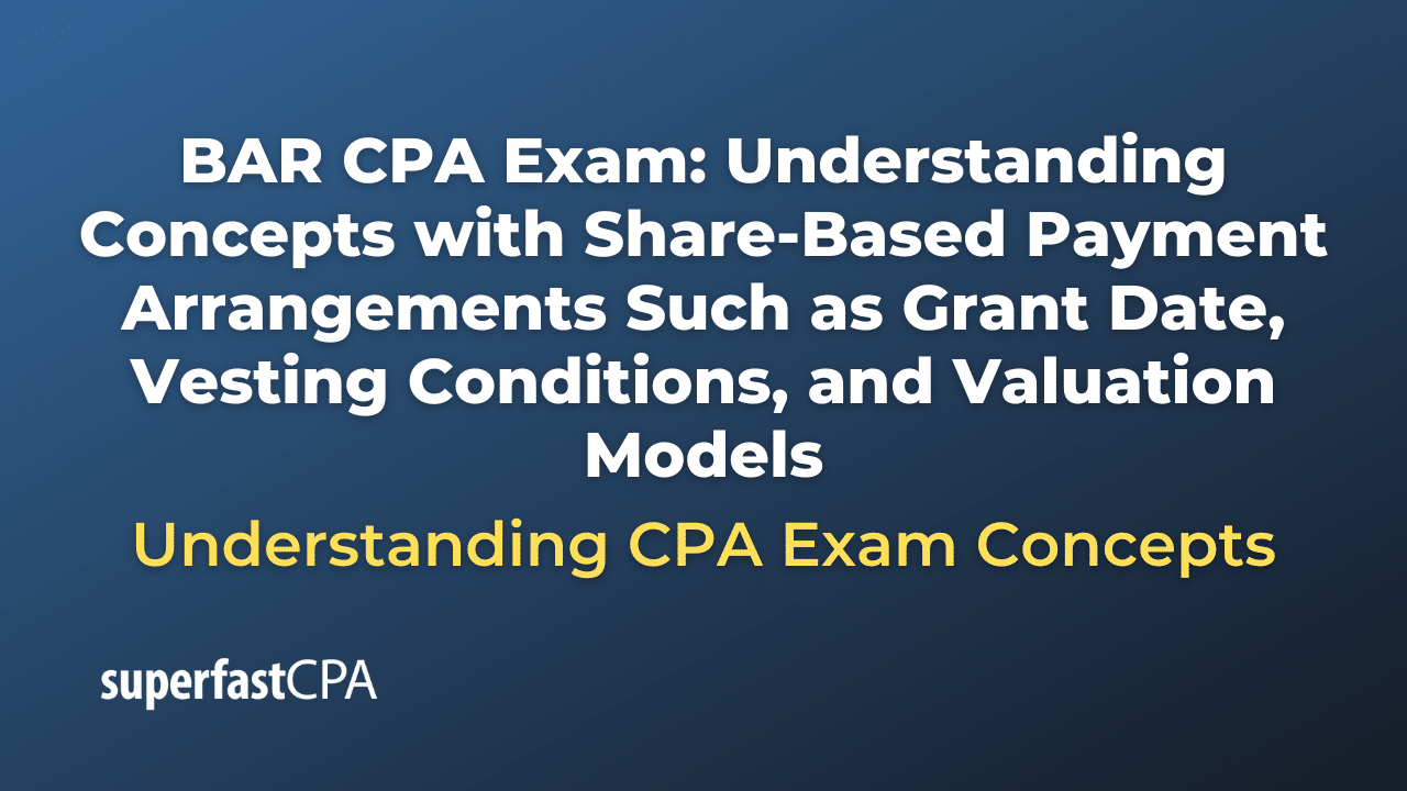 Understanding Concepts with Share-Based Payment Arrangements Such as Grant Date, Vesting Conditions, and Valuation Models