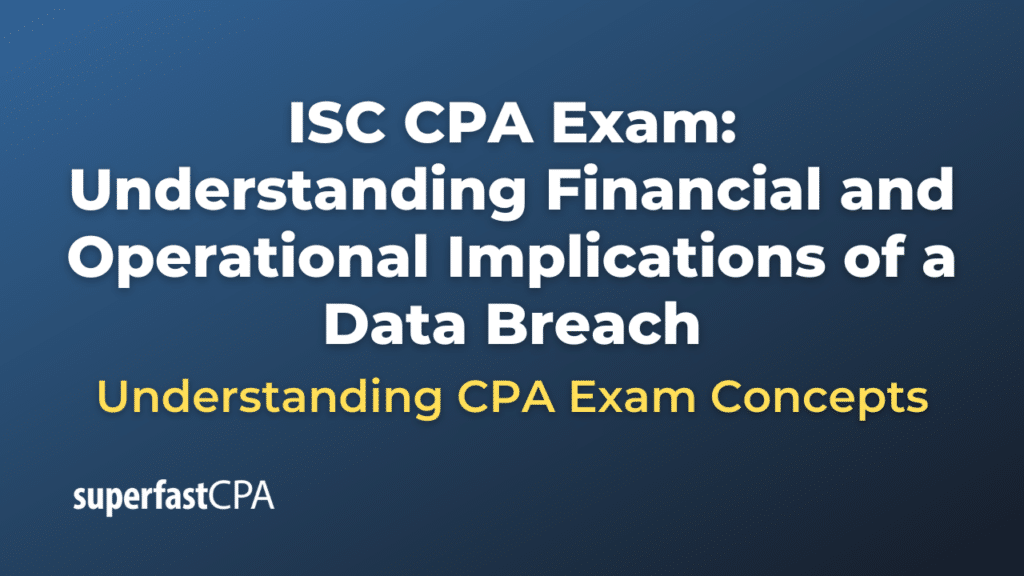 Understanding Financial and Operational Implications of a Data Breach