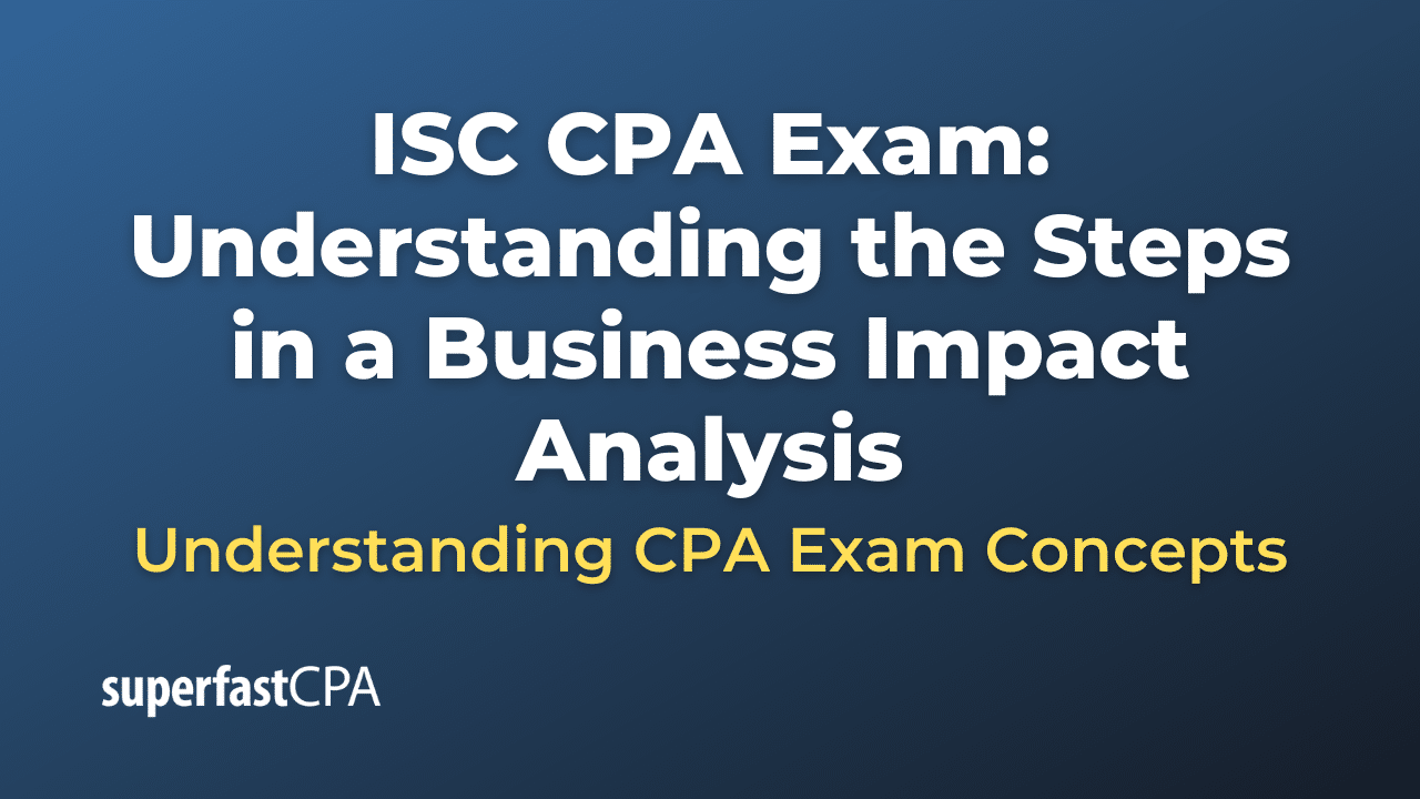 Understanding the Steps in a Business Impact Analysis