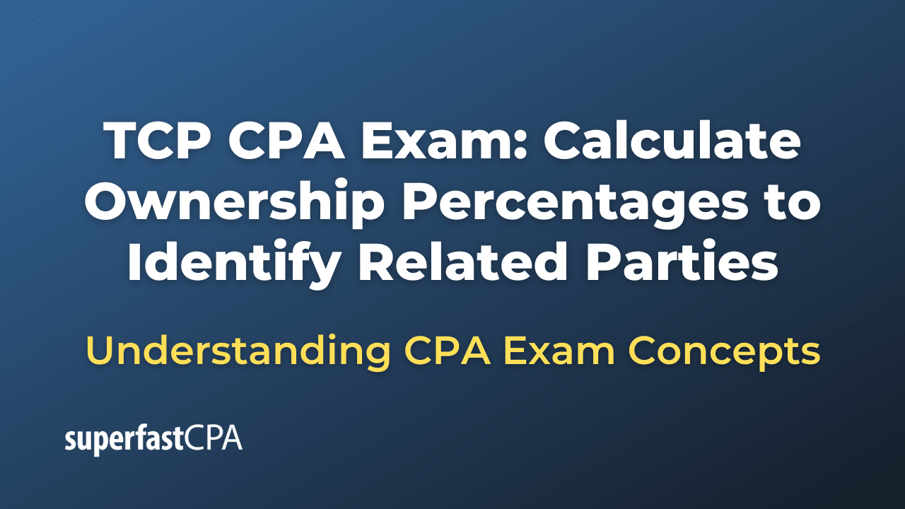 Calculate Ownership Percentages to Identify Related Parties