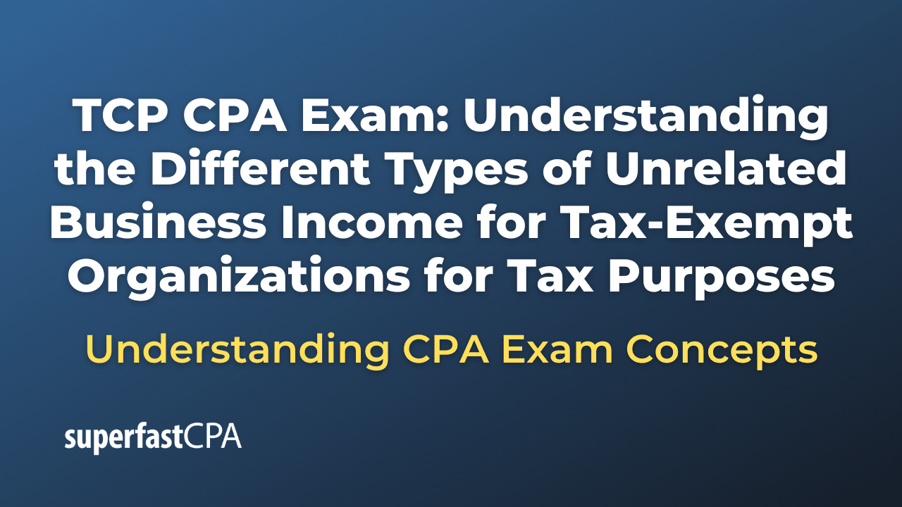 Understanding the Different Types of Unrelated Business Income for Tax-Exempt Organizations for Tax Purposes