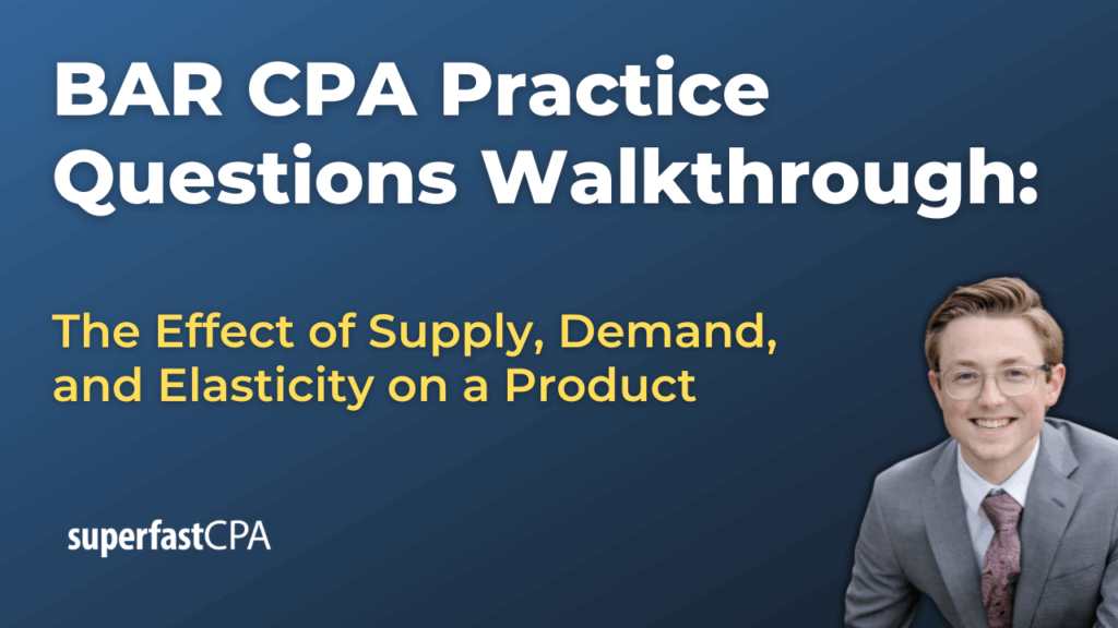 BAR 1 The Effect of Supply, Demand, and Elasticity on a Product