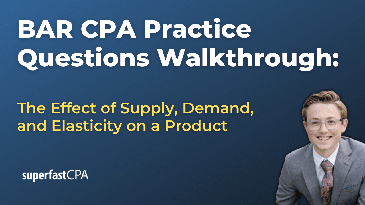 BAR 1 The Effect of Supply, Demand, and Elasticity on a Product