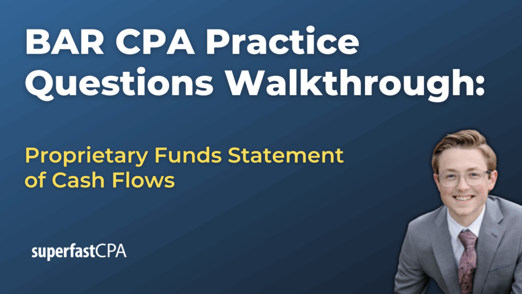 BAR 3 Proprietary Funds Statement of Cash Flows
