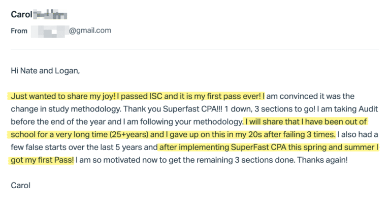 Original SuperfastCPA customer message 261