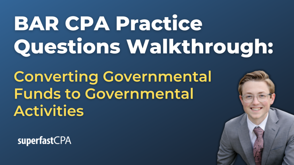 Converting Governmental Funds to Governmental Activities